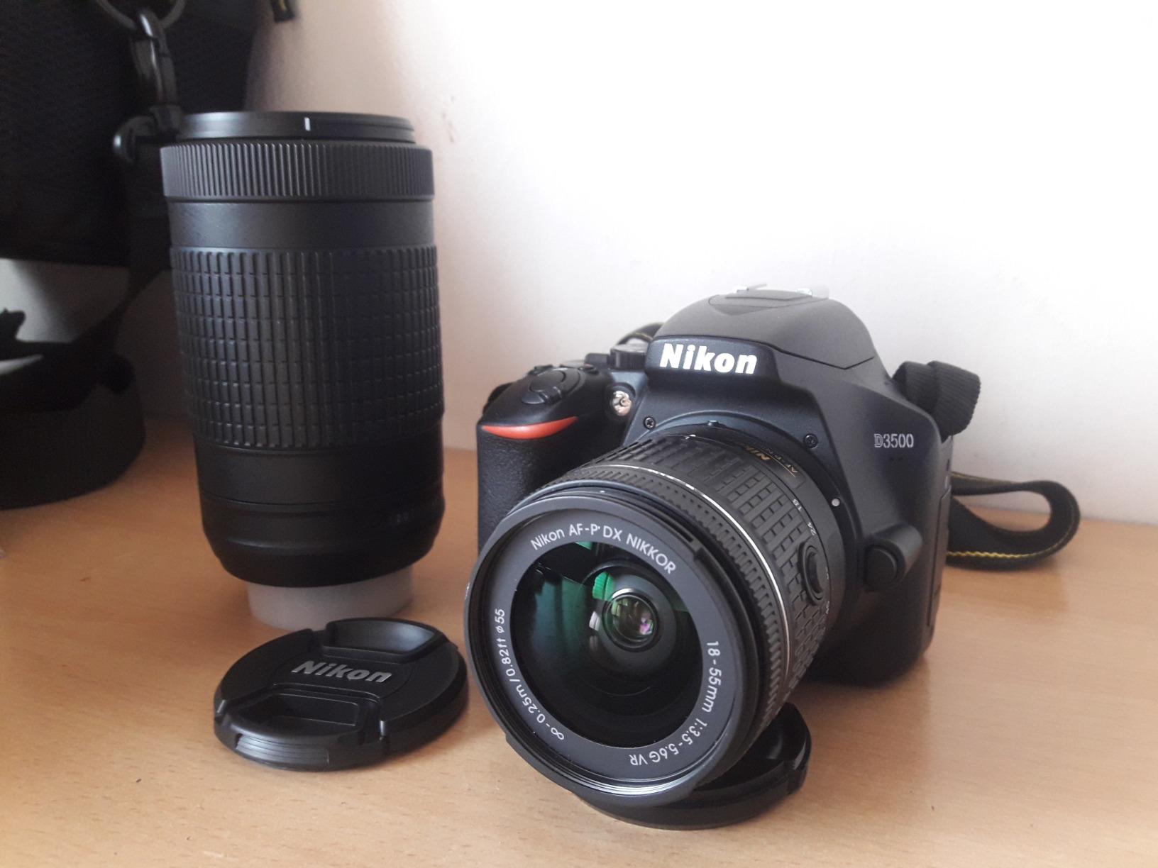 Nikon D3500 W/ AF-P DX NIKKOR 18-55mm f/3.5-5.6G VR Black