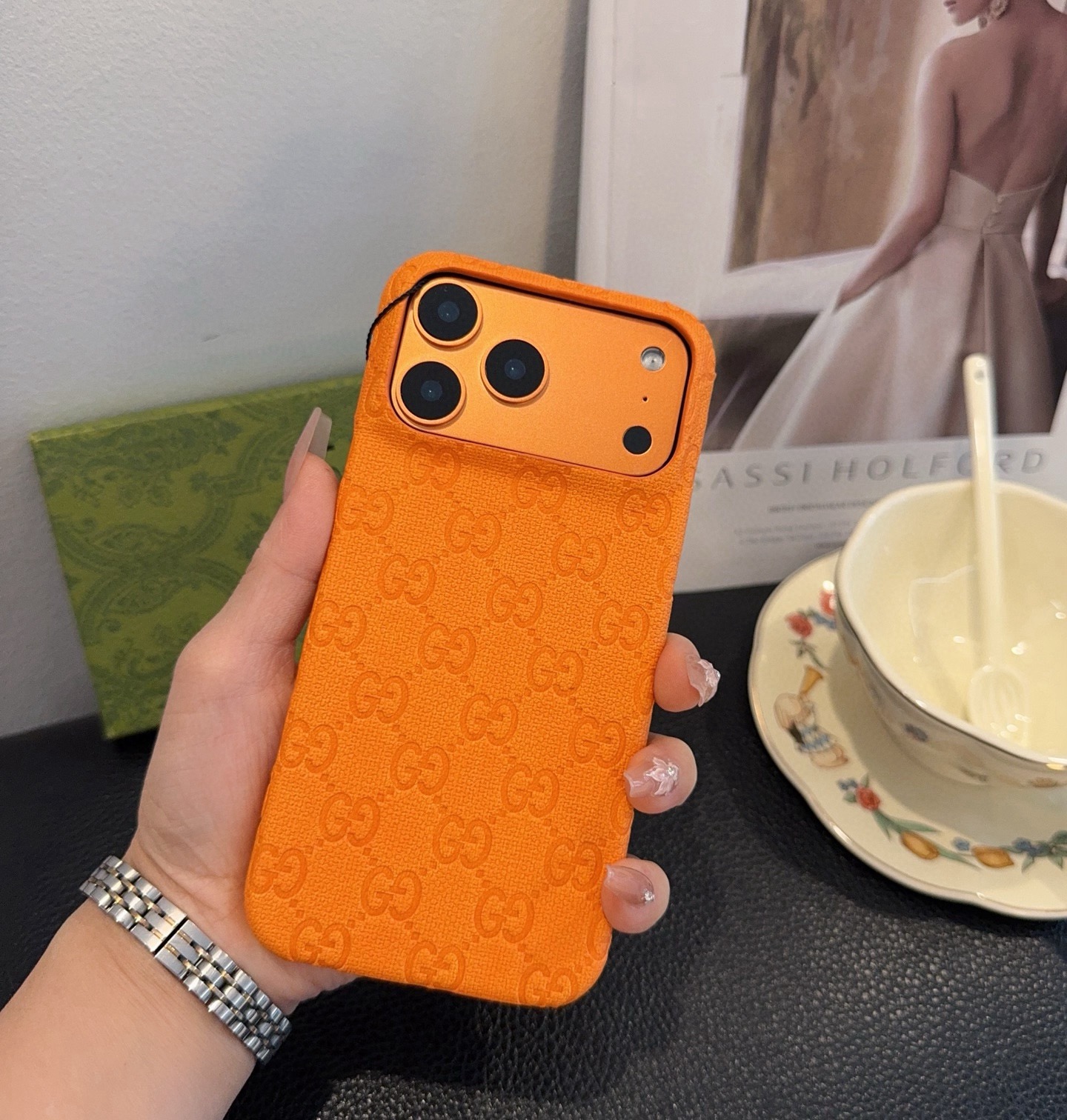 Gucci Starry Series GG Embossed iPhone Case