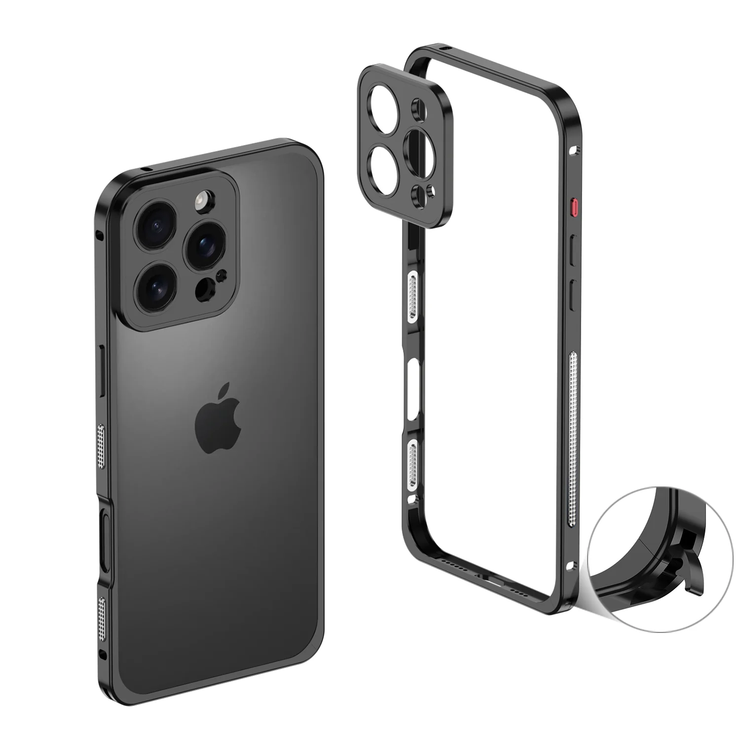 iPhone 16 Pro Max Protective Case Shockproof - back view