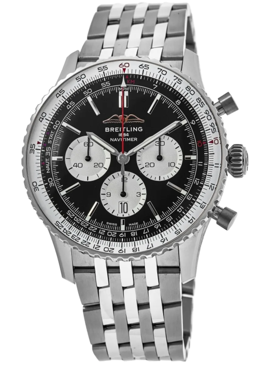 【Super Clone】Breitling AB0137211B1A1 Navitimer B01 Black Dial - Νew
