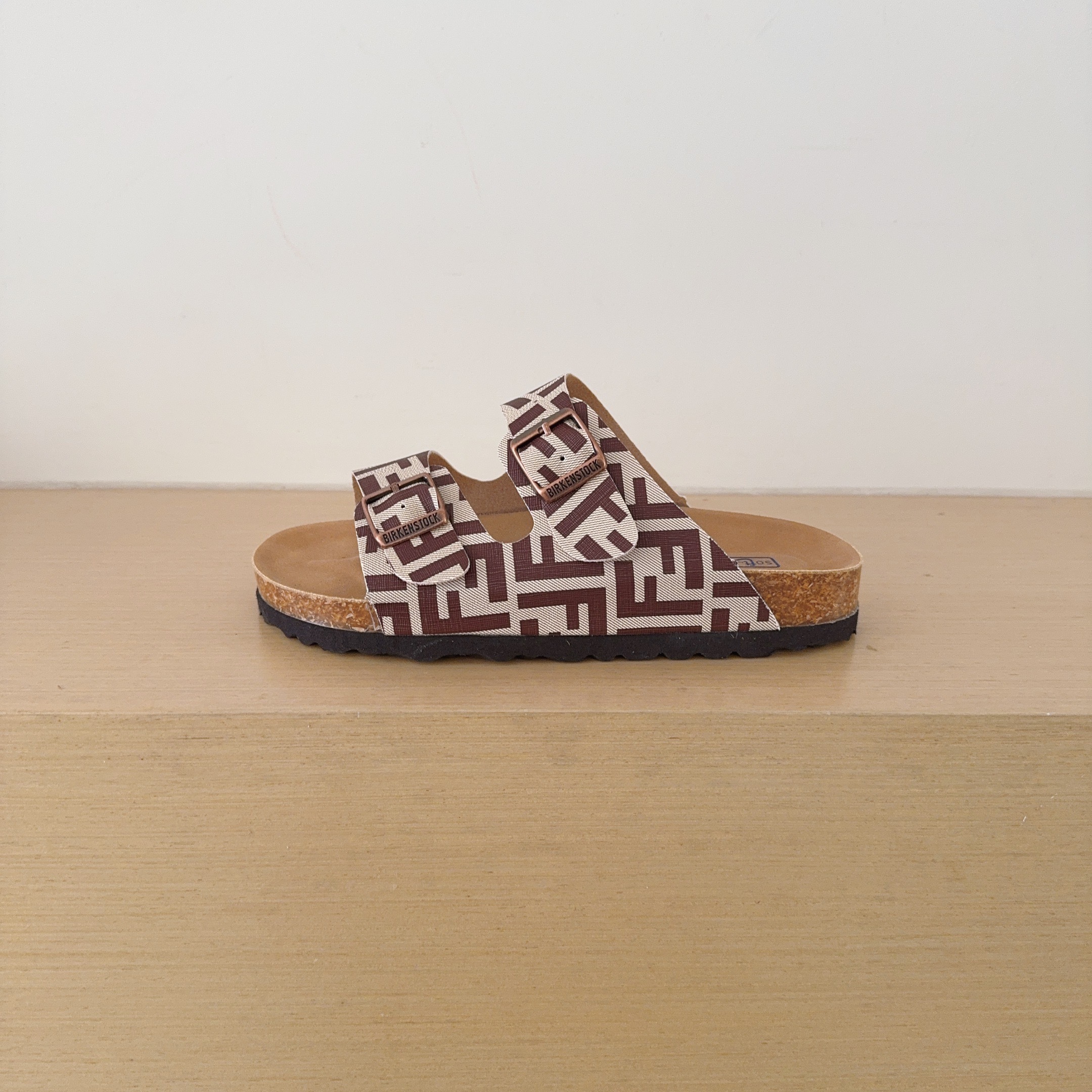 UGG Kids FF Check Birken-Style Two-Strap Sandals Adult And Kids