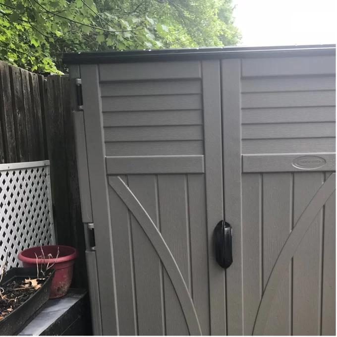 4x3 ft Plastic Vertical Tool Shed