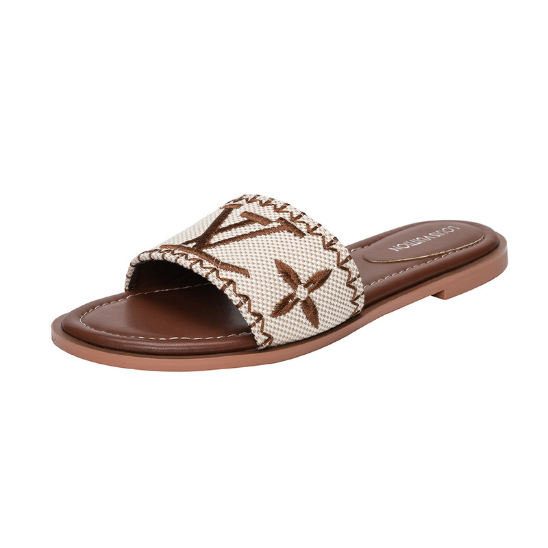 Louis Vuitton Monogram Flat Slides