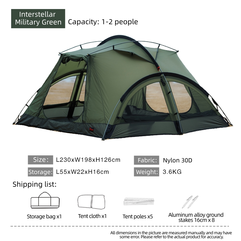 BLACK DRAGON Interstellar Lightweight Camping Tent