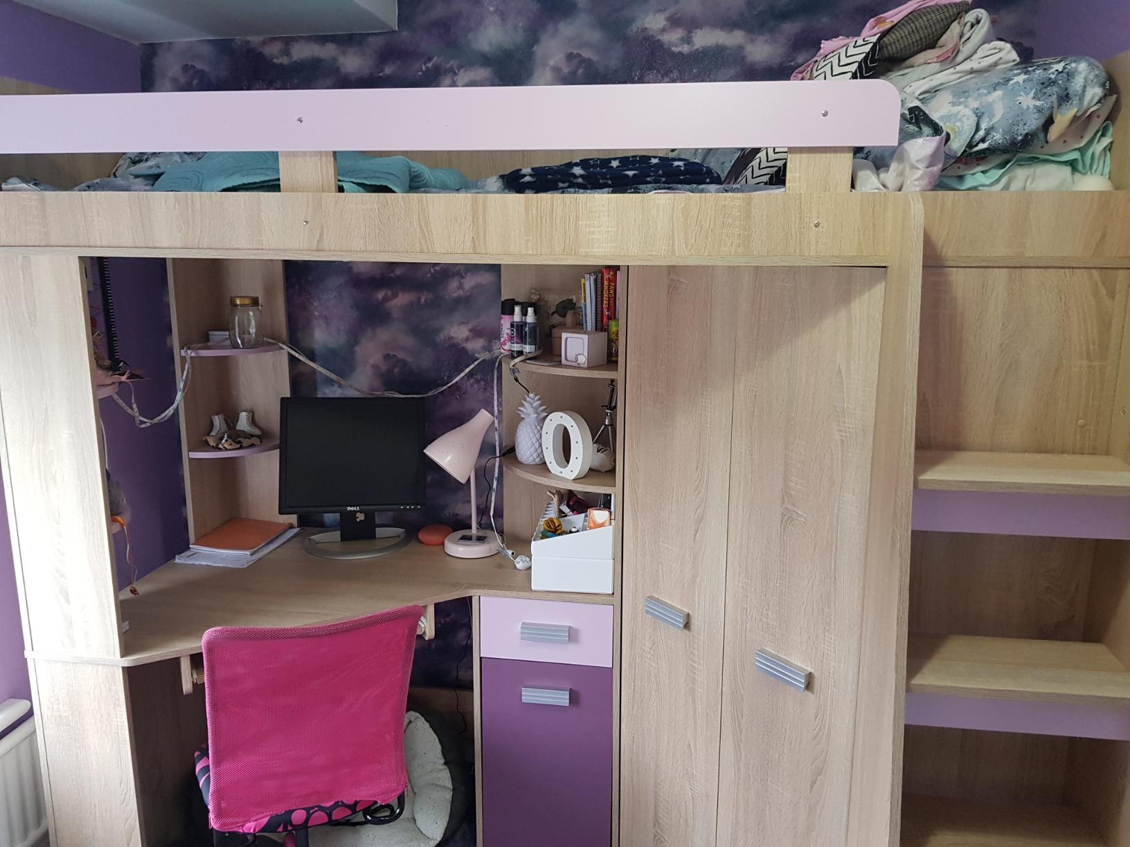 High Sleeper/Bunk Bed - All In 1 Right or Left Hand-side Stairs