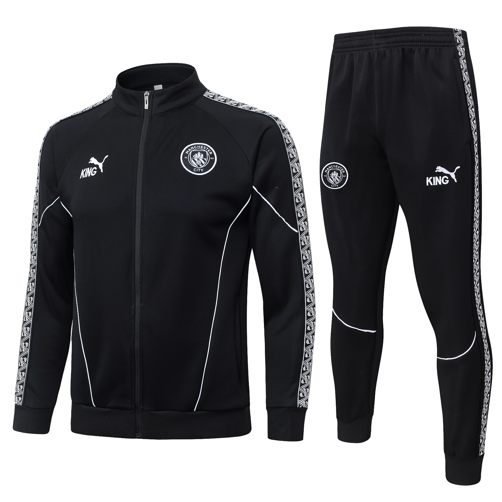 Man City 25/26 Full Zipper Training Suit Black