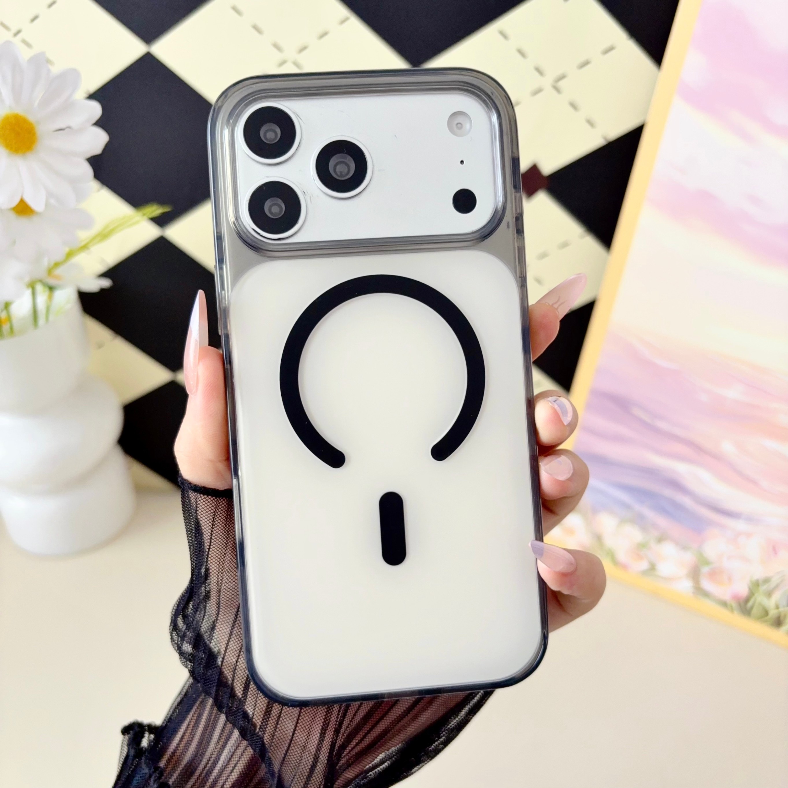 iPhone 18 Pro Max Protective Case Magnetic - back view