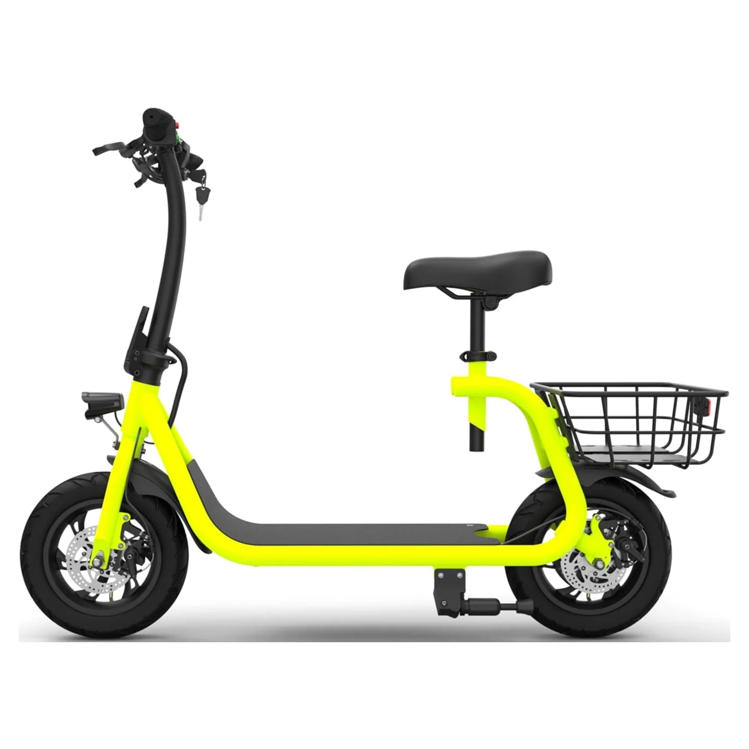 GlareWheel EB-NTEC1 Electric Bike/Scooter, Neon Green