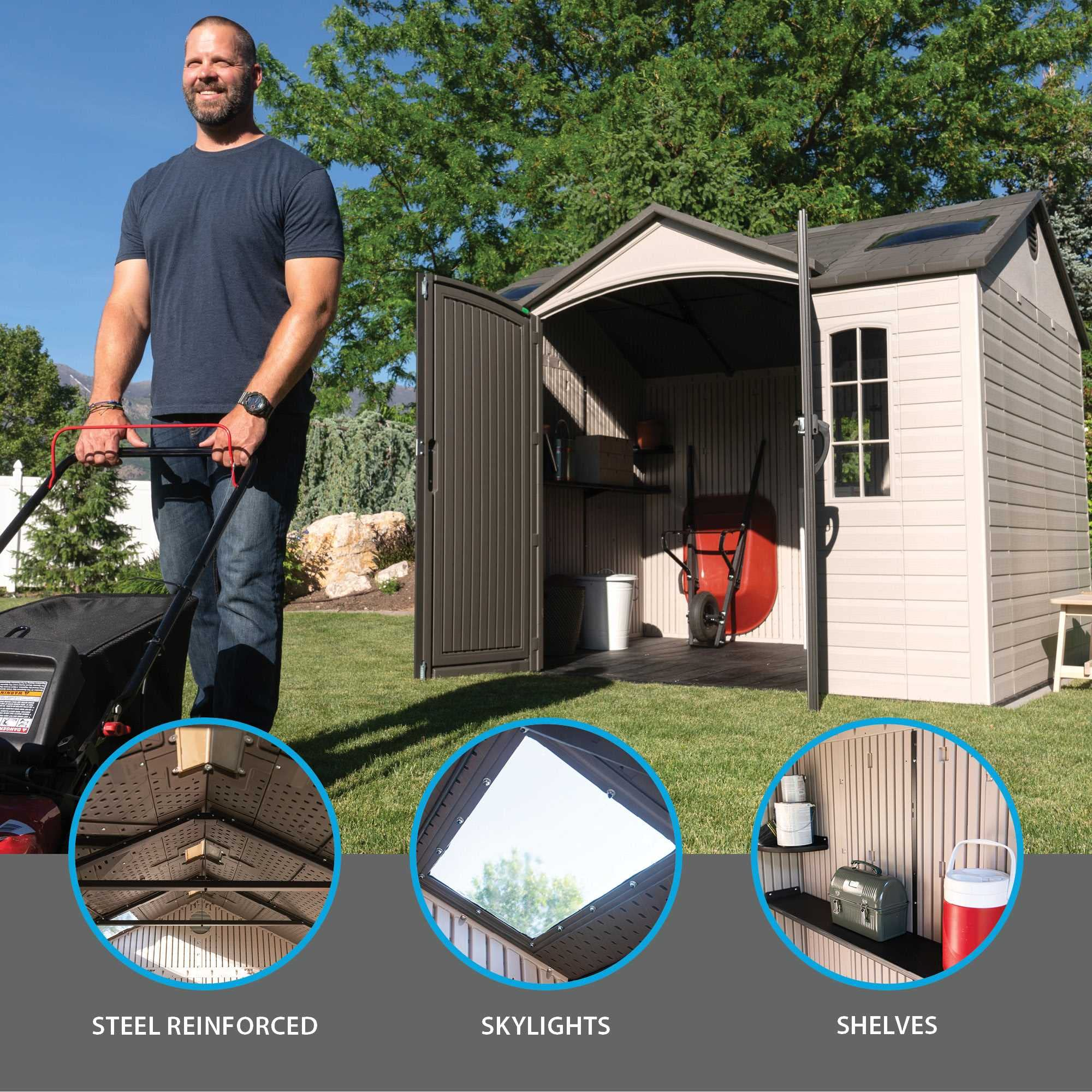 10x8 ft Storage Shed