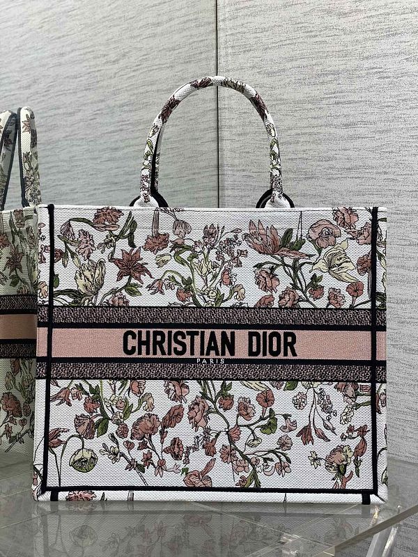 Dior Book Tote Large Vintage Floral