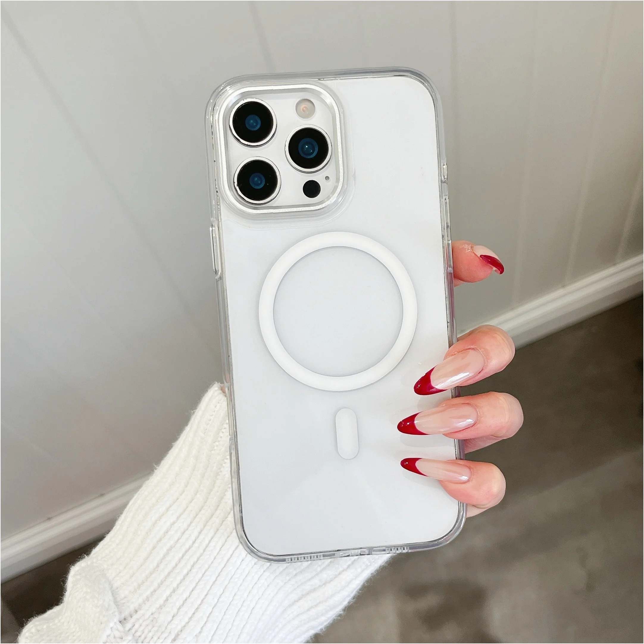 iPhone 16 Pro Max Protective Case Clear - back view