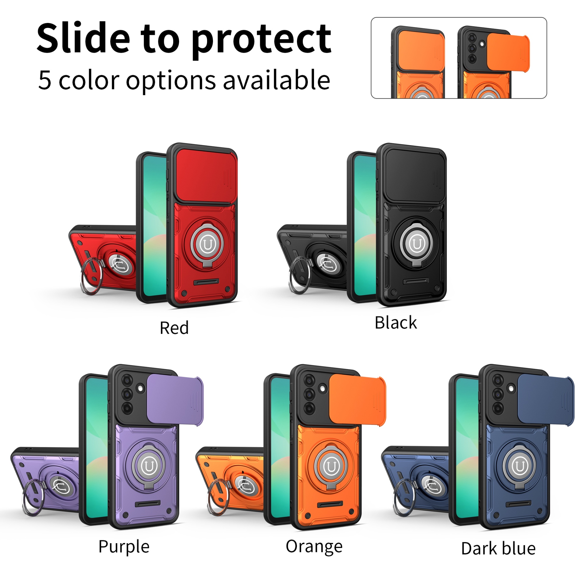 Galaxy A26 Stand & Holder TPU - back view
