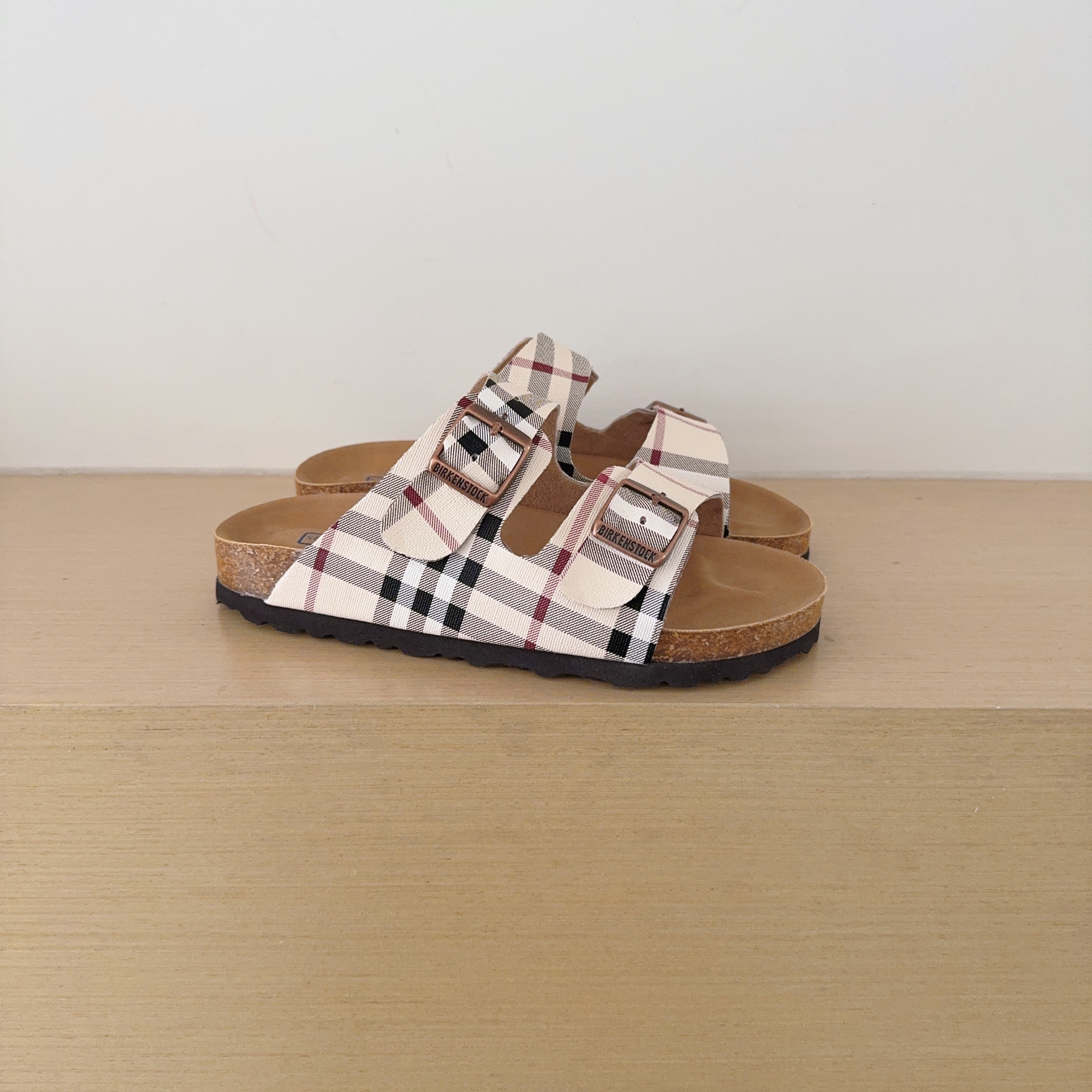 UGG Kids FF Check Birken-Style Two-Strap Sandals Adult And Kids