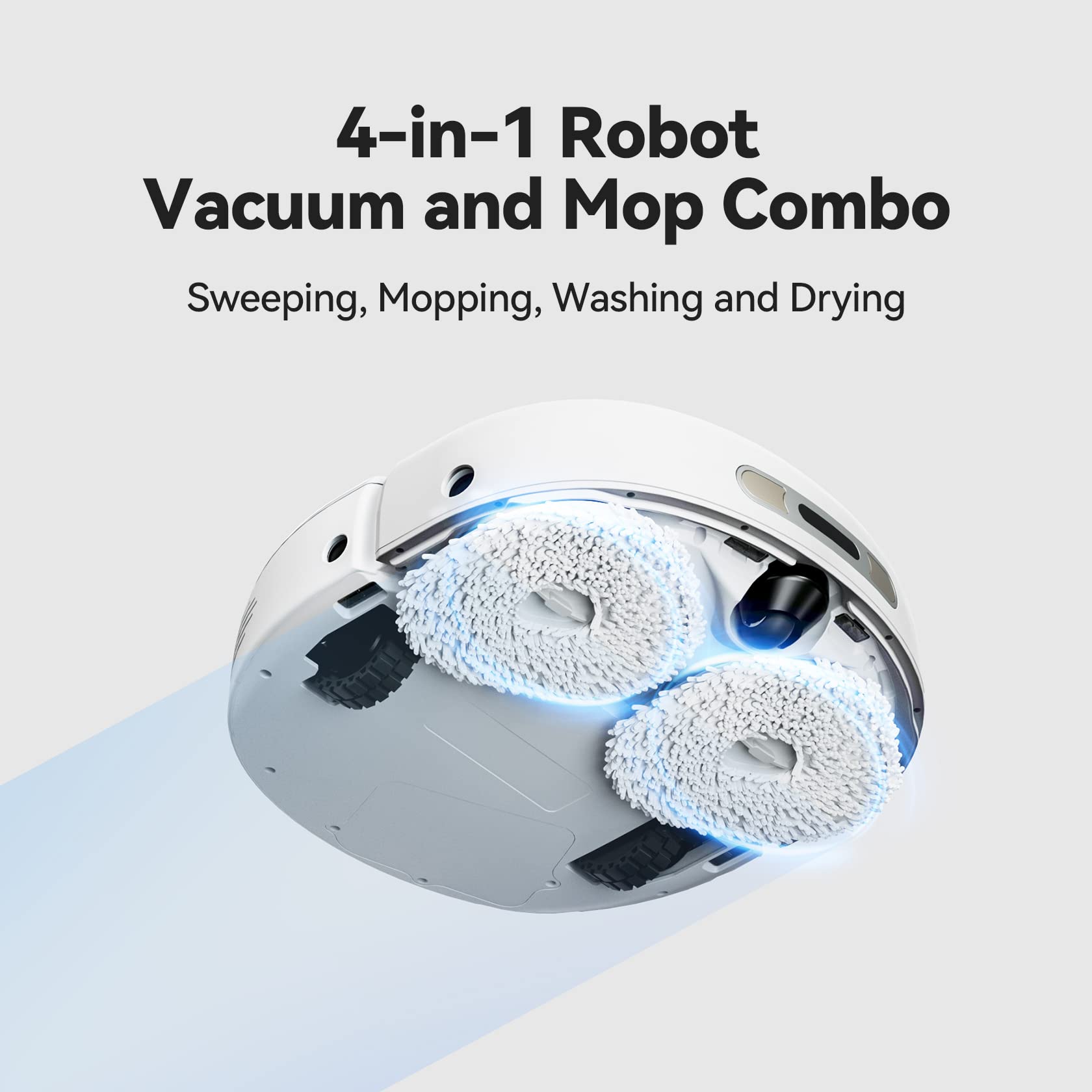 Robot Vacuum & Mop Combo with Mop Self-Cleaning
