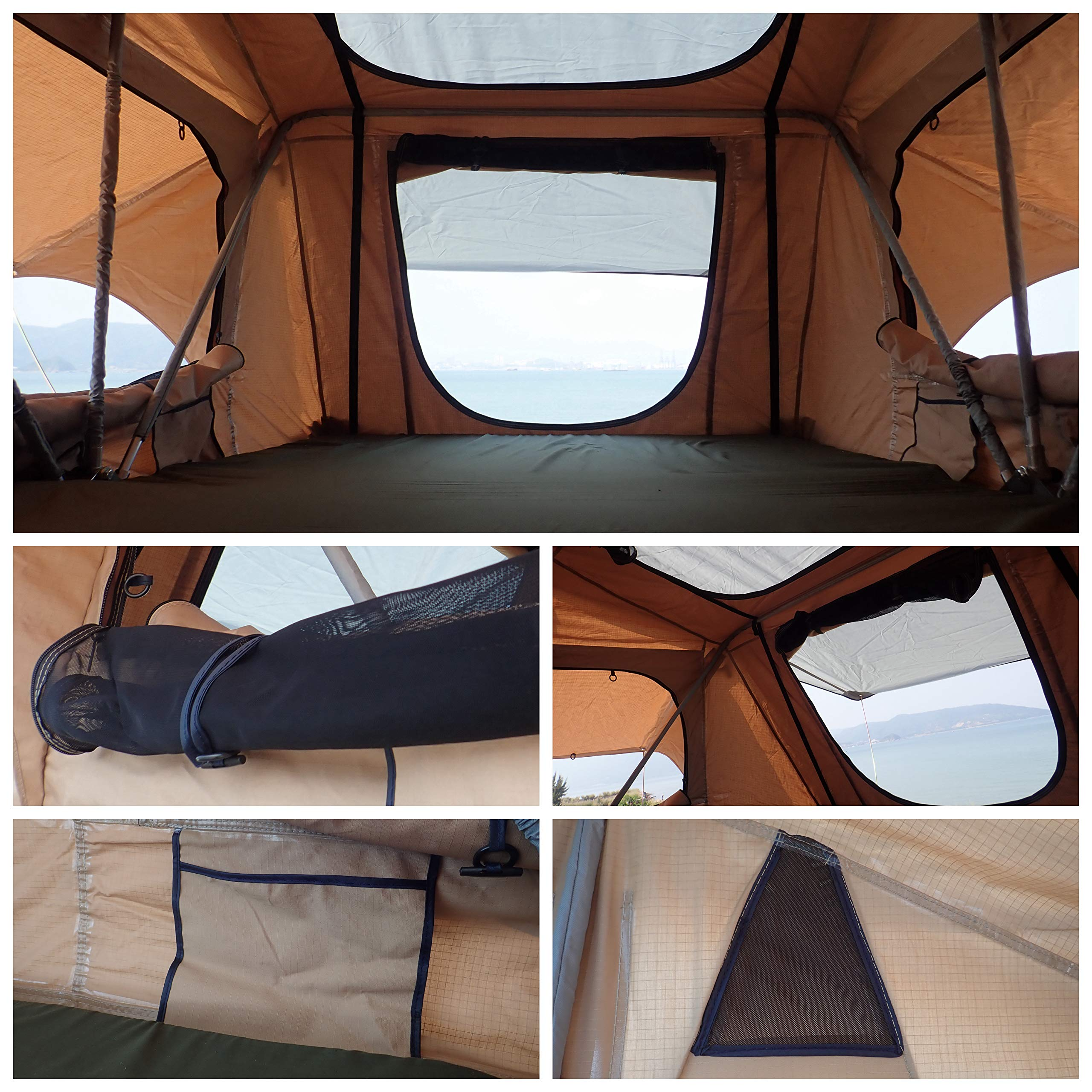 2-3 Person Sunroof Rooftop Tent with Skyline Rainfly and Ladder