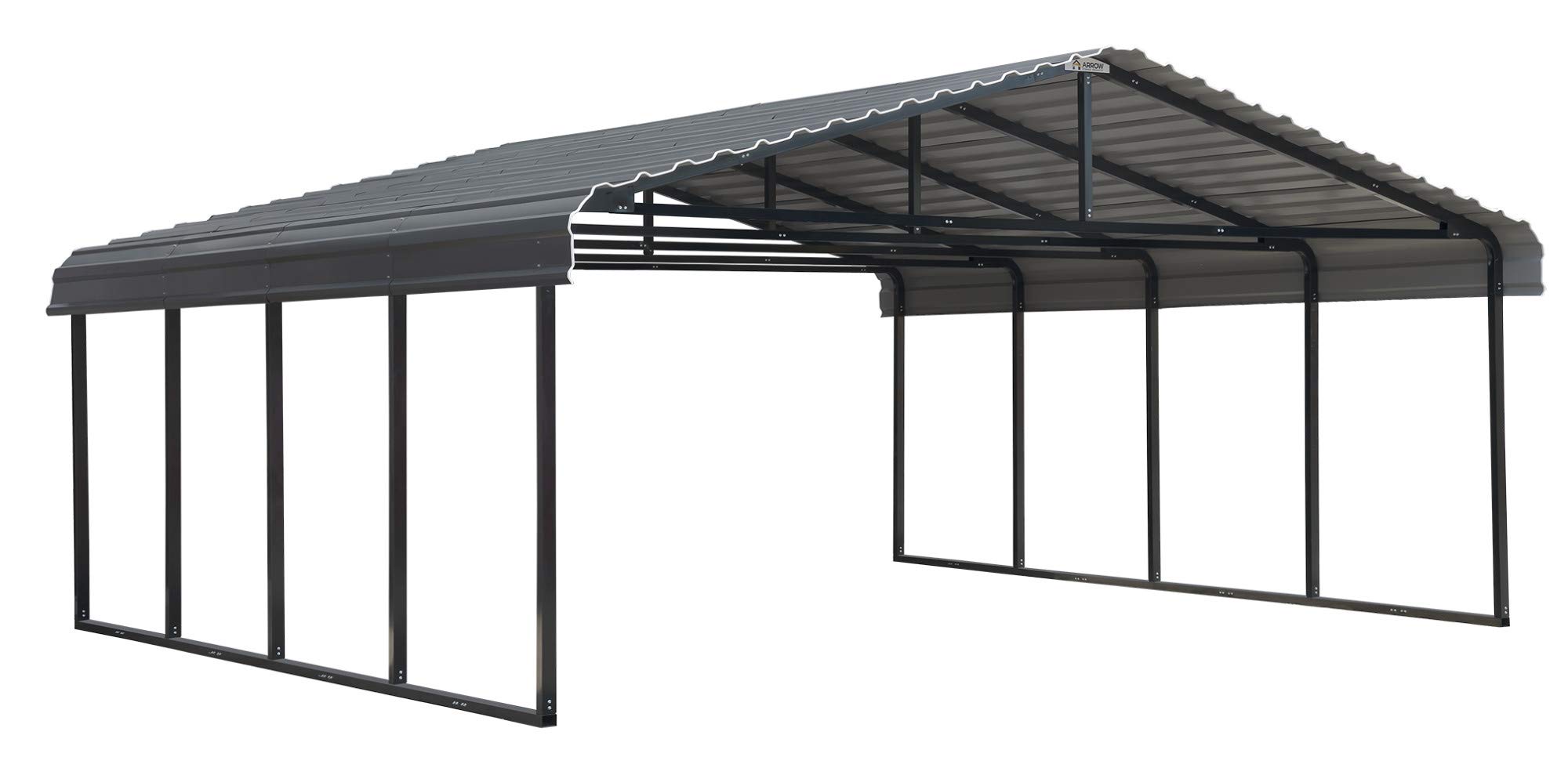 20' x 20' 29-Gauge Metal Carport with Steel Roof Panels