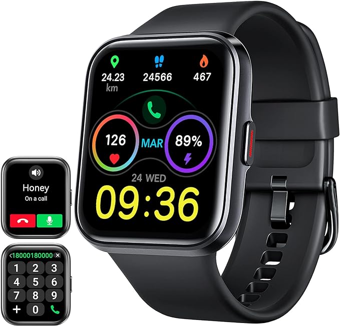 Smart Watch for Men Women(Answer/Make Call), Alexa Built-in,Fitness with Heart Rate SpO2 Sleep Monitor 100 Sports 5ATM Waterproof Activity Trackers and Smartwatches iOS&Android Phones