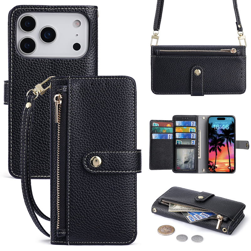 iPhone 18 Pro Max Protective Case Leather - back view