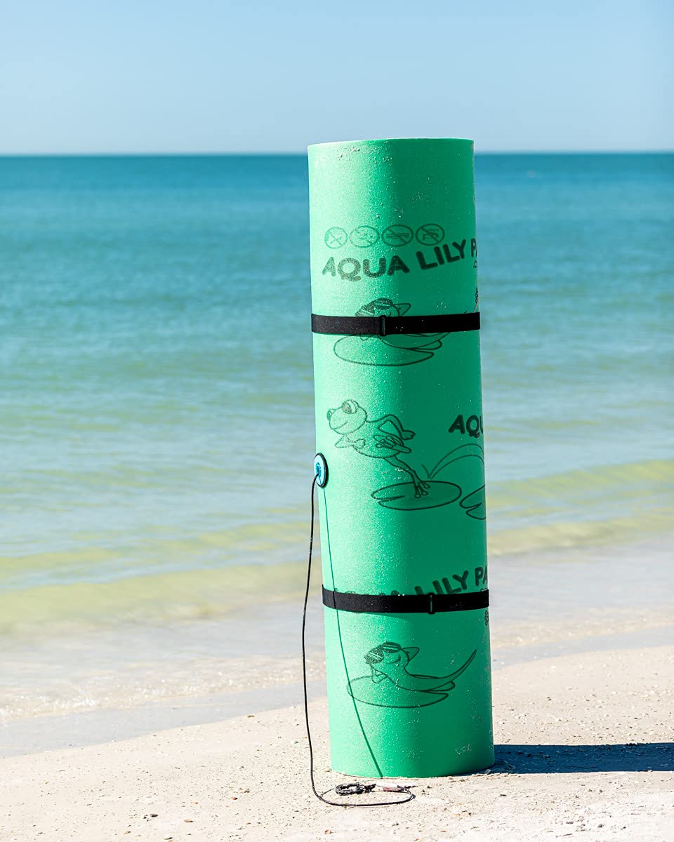 Floating Water Mat, 2 Layer FlexCore Green / Yellow Foam Raft