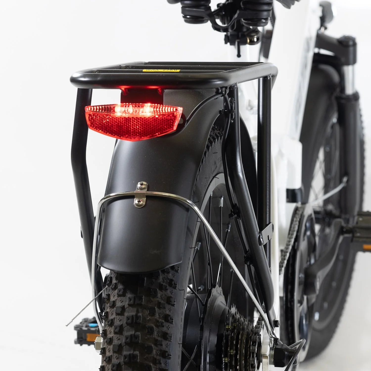F2 20in Folding Fat Tire Electric Bike, 500W, 48V, White