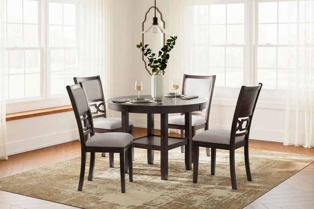 Wrenning / Langwest / Erinberg Dining Table and 4 Chairs