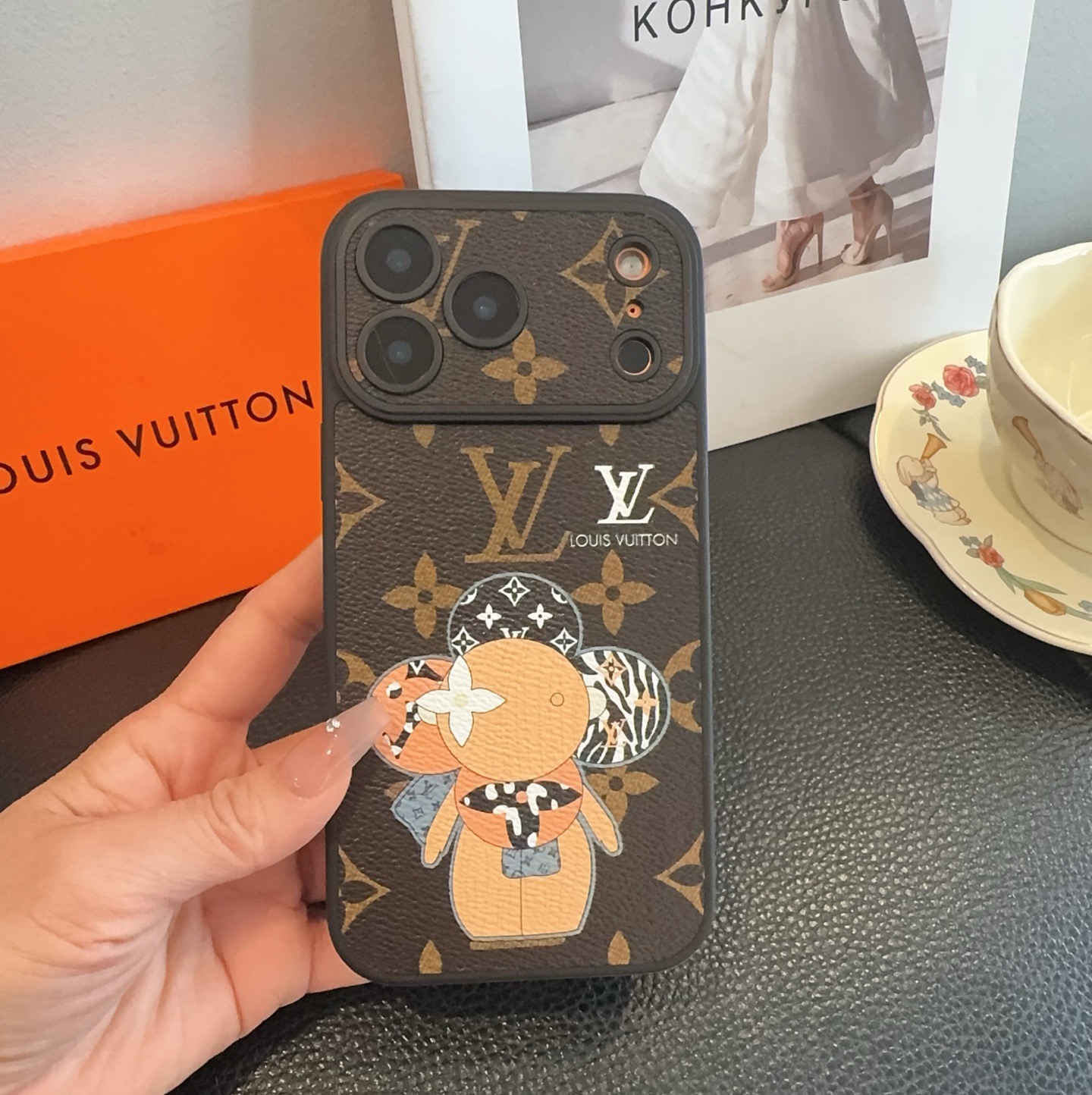 Louis Vuitton Monogram Cartoon Vivienne Doll Luxury Phone Case