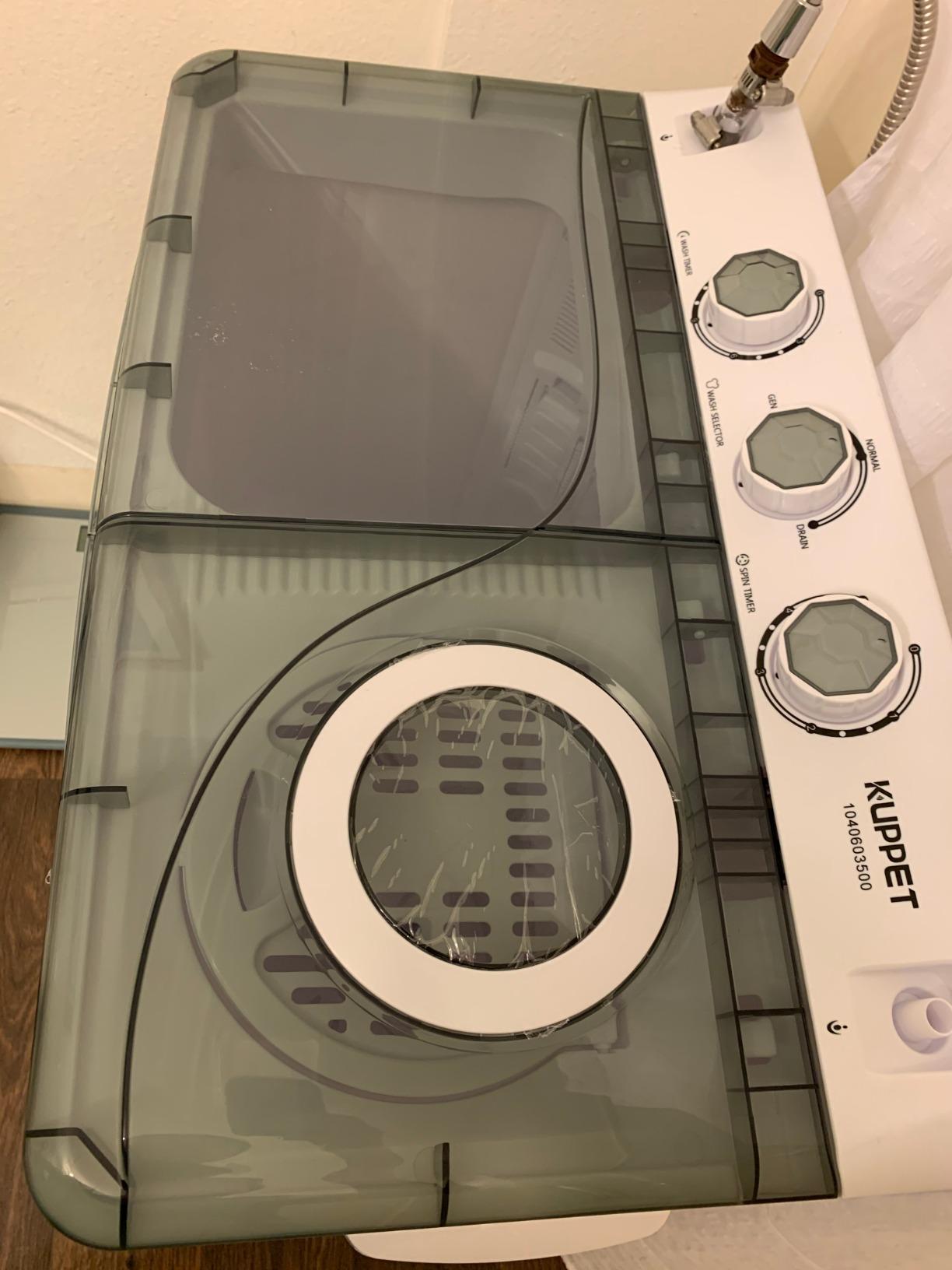 KUPPET Compact Twin Tub Mini Washing Machine 26lbs Capacity