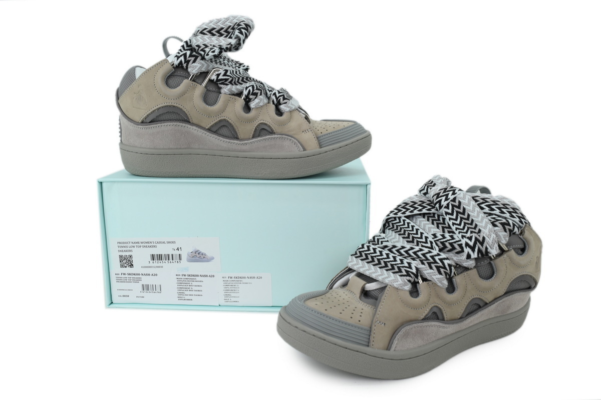 Lanvin Curb Sneakers Grey