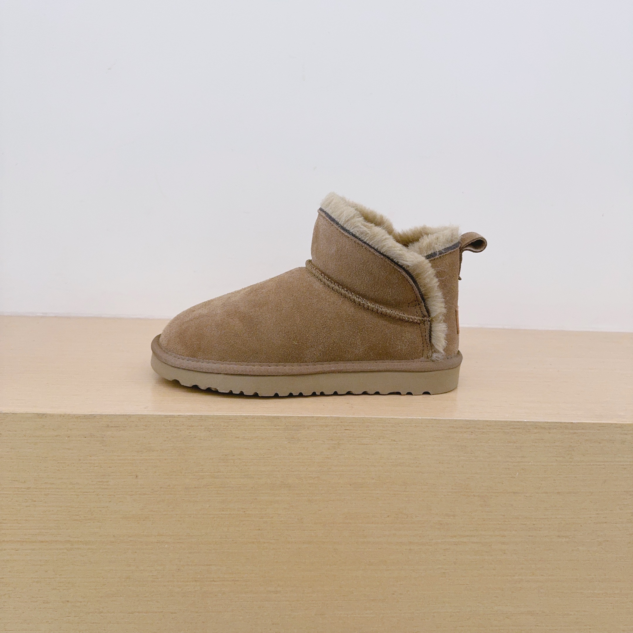 Fur Trim Ankle Boots