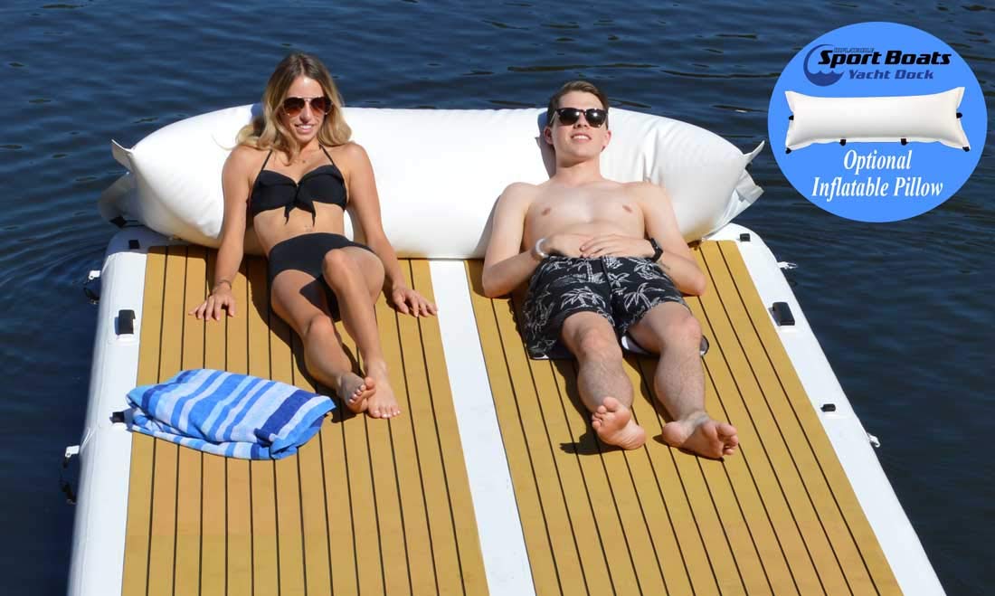 Inflatable Sport Boats Yacht Dock 10x6x6 inches Thick