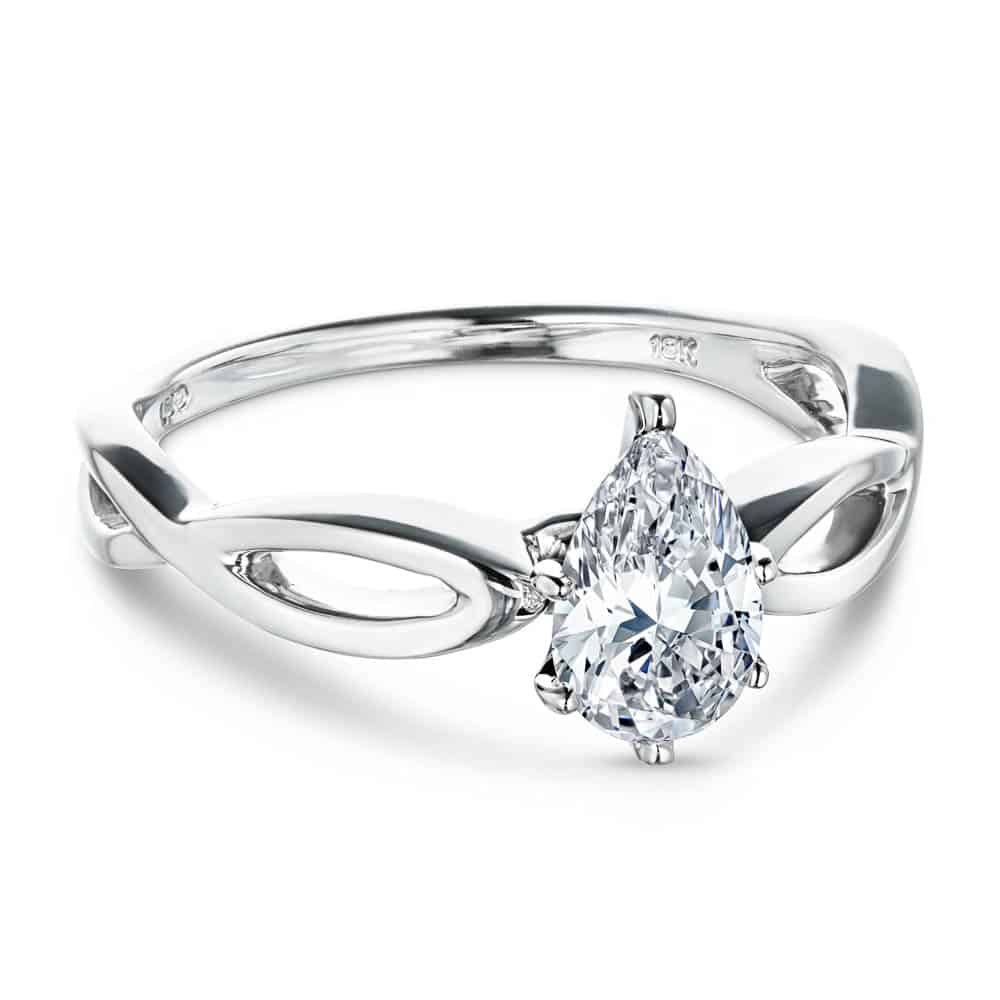 Karina Lab Grown Diamond Twist Solitaire Engagement Ring