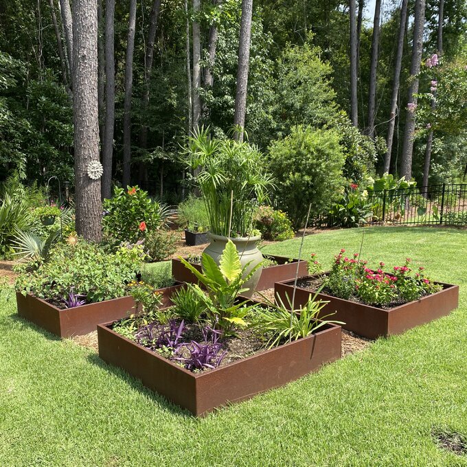 Metallic Series Corten Steel Raised Garden Bed