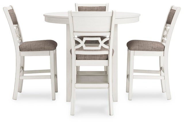 Langwest / Wrenning / Erinberg Counter Height Dining Table and 4 Bar Stools