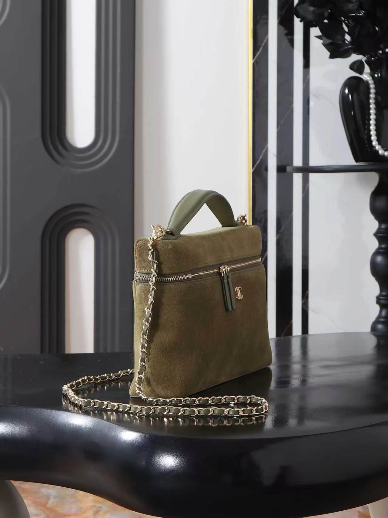 Chanel 26A Vanity with Chain Top Handle