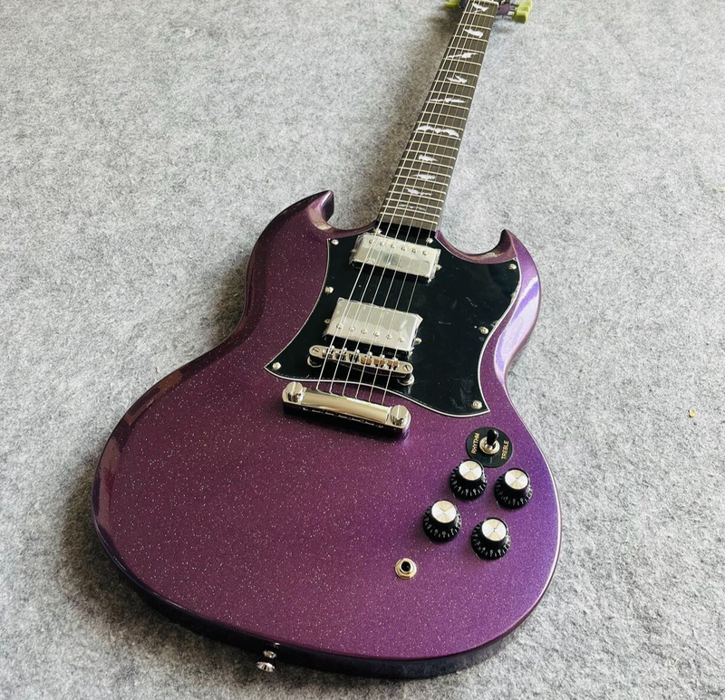 Hot Selling 6 Strings Electric Guitar, Cool Purple SG with Top Quality
