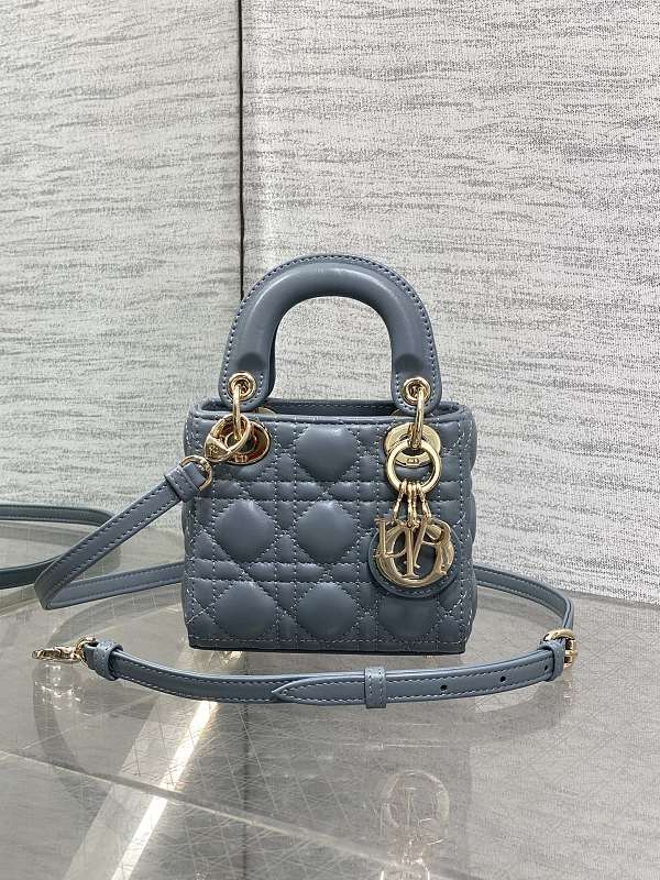 Dior Lady Mini Blue Bag