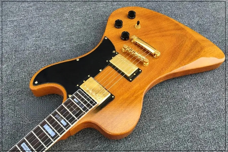 Custom RD-Style Natural Yellow Electric Guitar Solid Mahogany Body &amp; Maple Neck