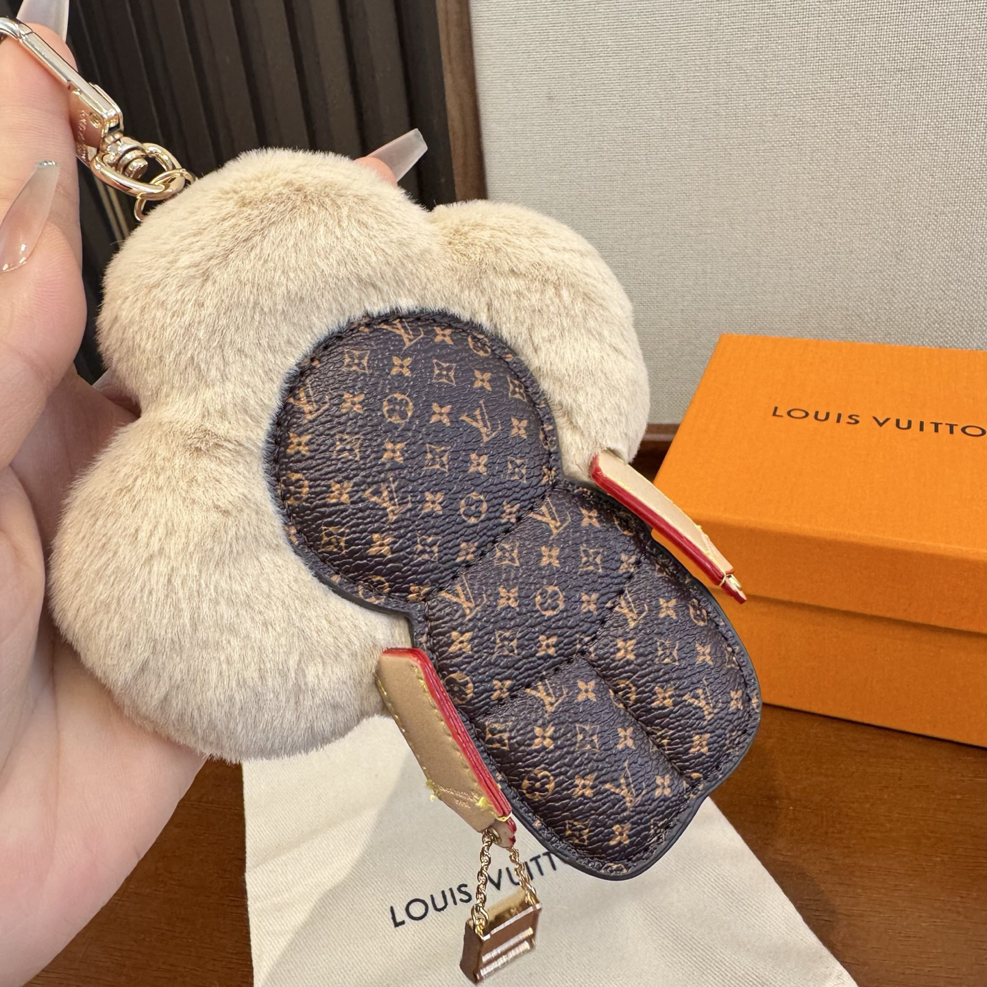 LV Vivienne Doudou Bag Charm And Key Holder