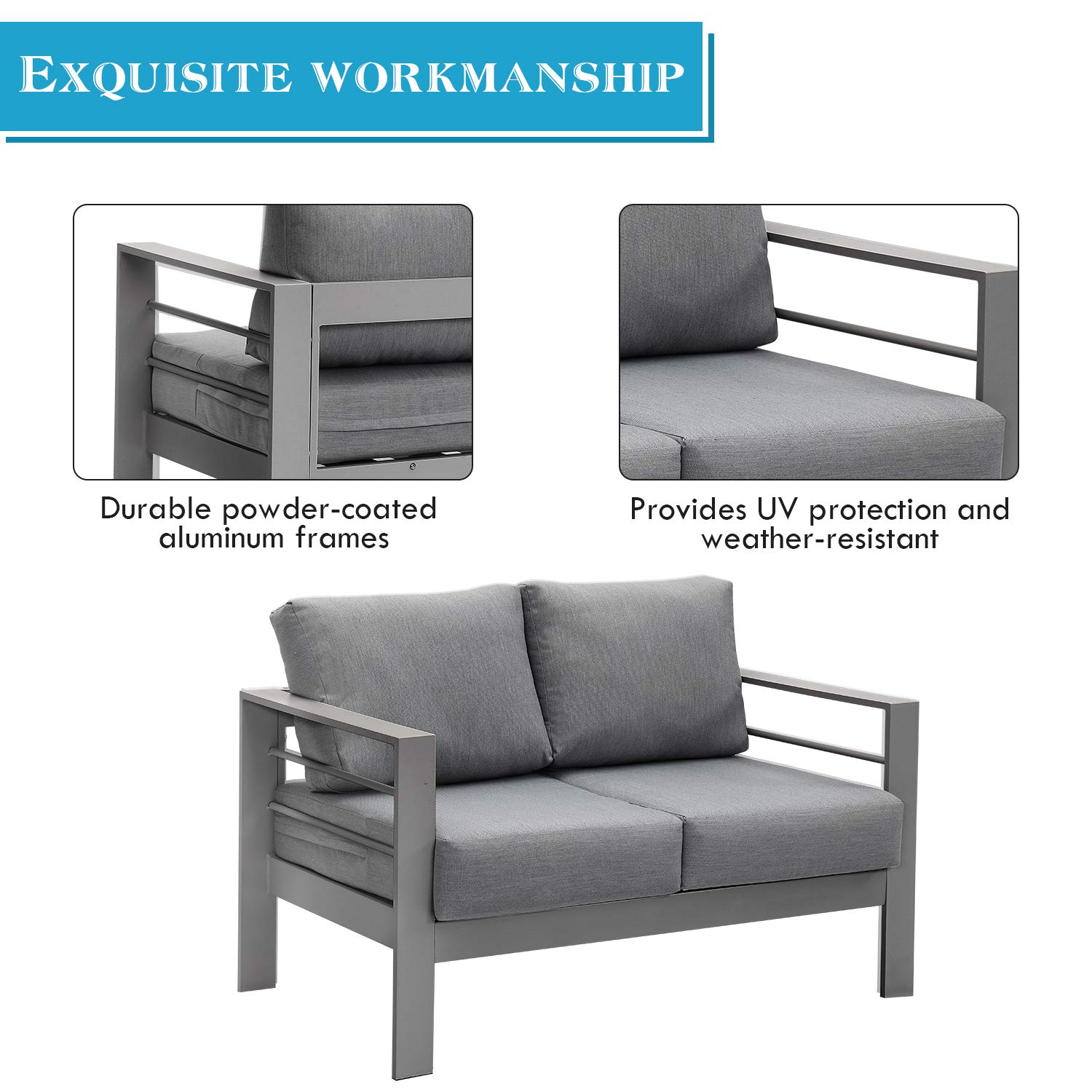 Aluminum Patio Furniture Set