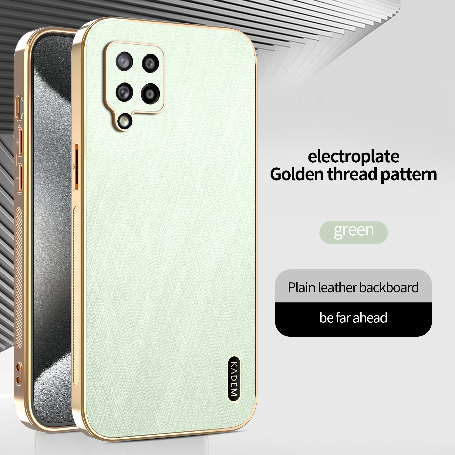 Galaxy A42 Protective Case Leather - back view