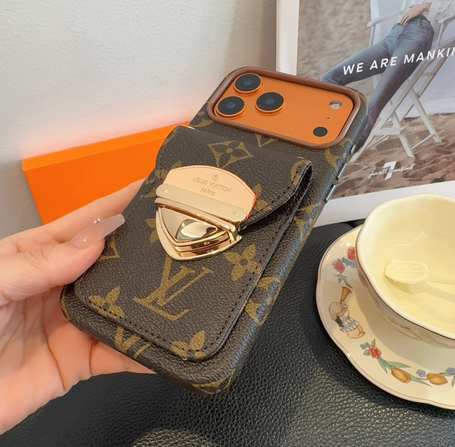 LV Classic Monogram Card Holder Phone Case