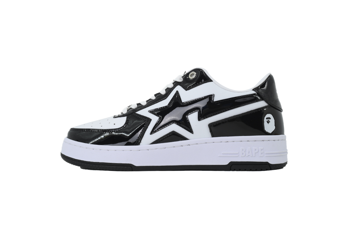 A BATHING APE BAPE Black White 1L80-191-305