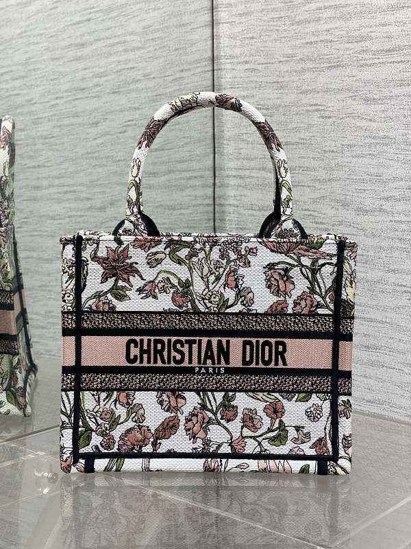 Dior Book Tote Small Vintage Floral
