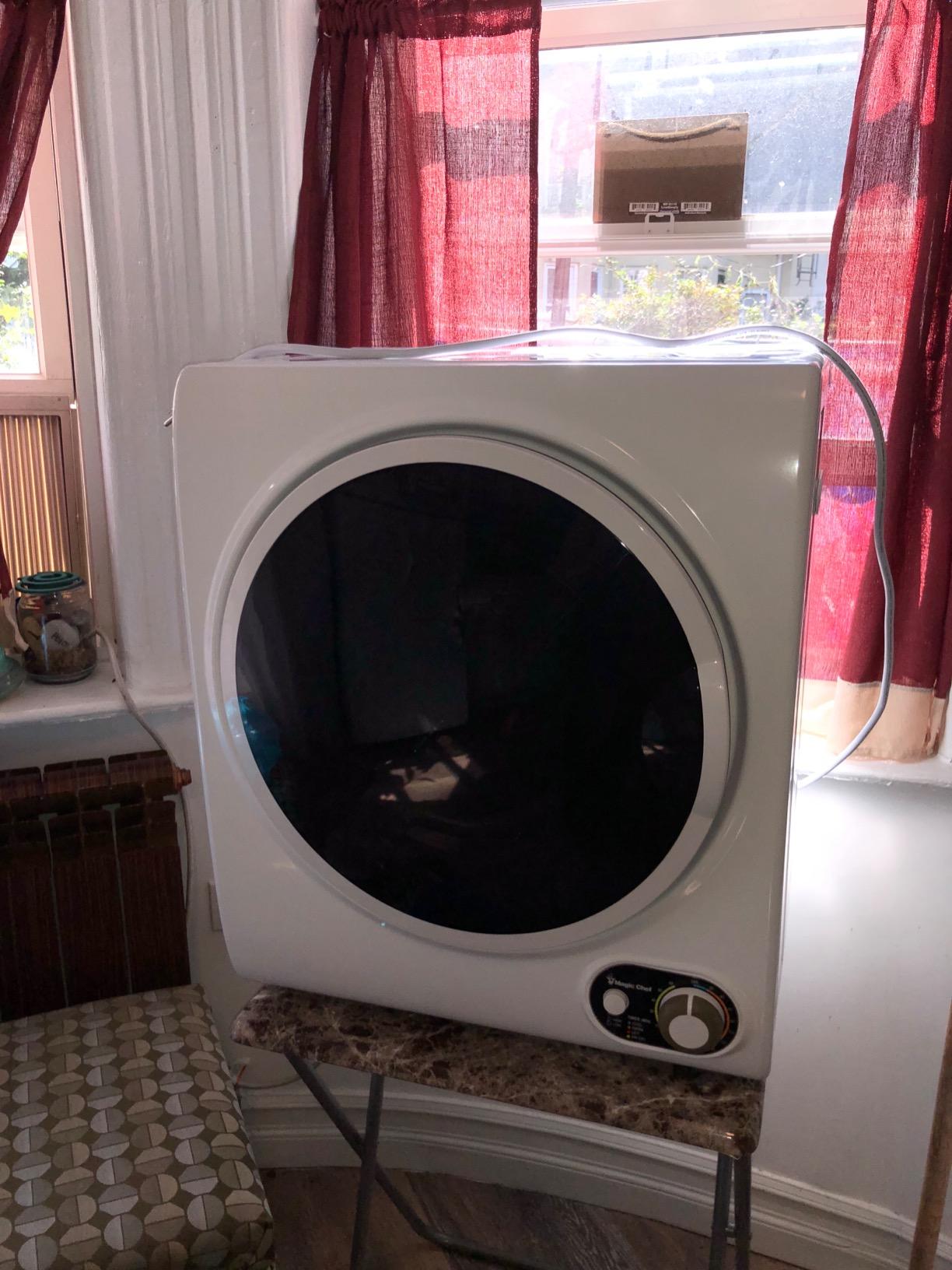Magic Chef Compact Electric White MCSDRY15W 1.5 cu. ft. Laundry