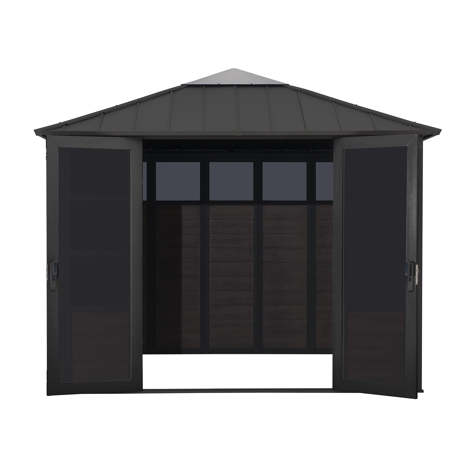 Hot Tub Shelter with Steel & Polycarbonate Hardtop & Mute Lock