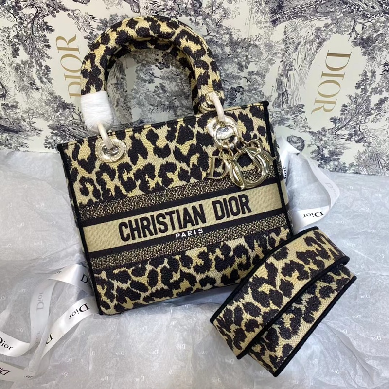 Dior Lady D-Lite Leopard Bag