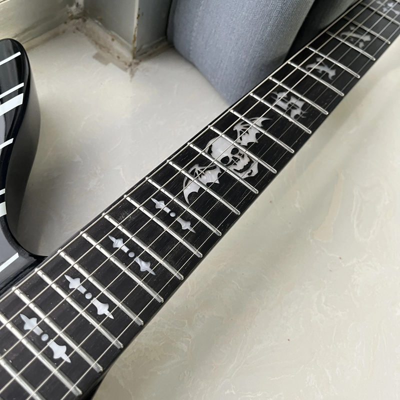 Black Synyster Gates Model FR Bridge Electric Guitar HH Pickups Electric Guitar