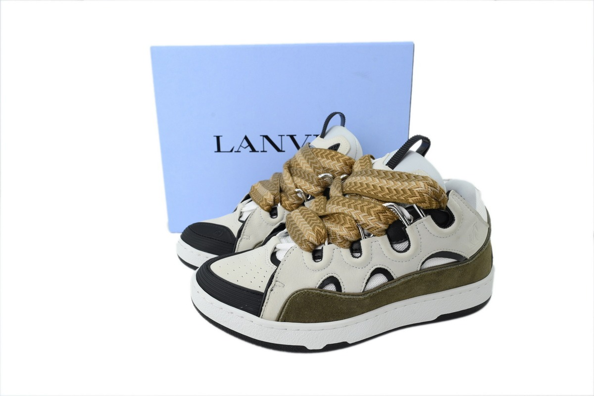 LANVIN Military Green White - ogsneaker