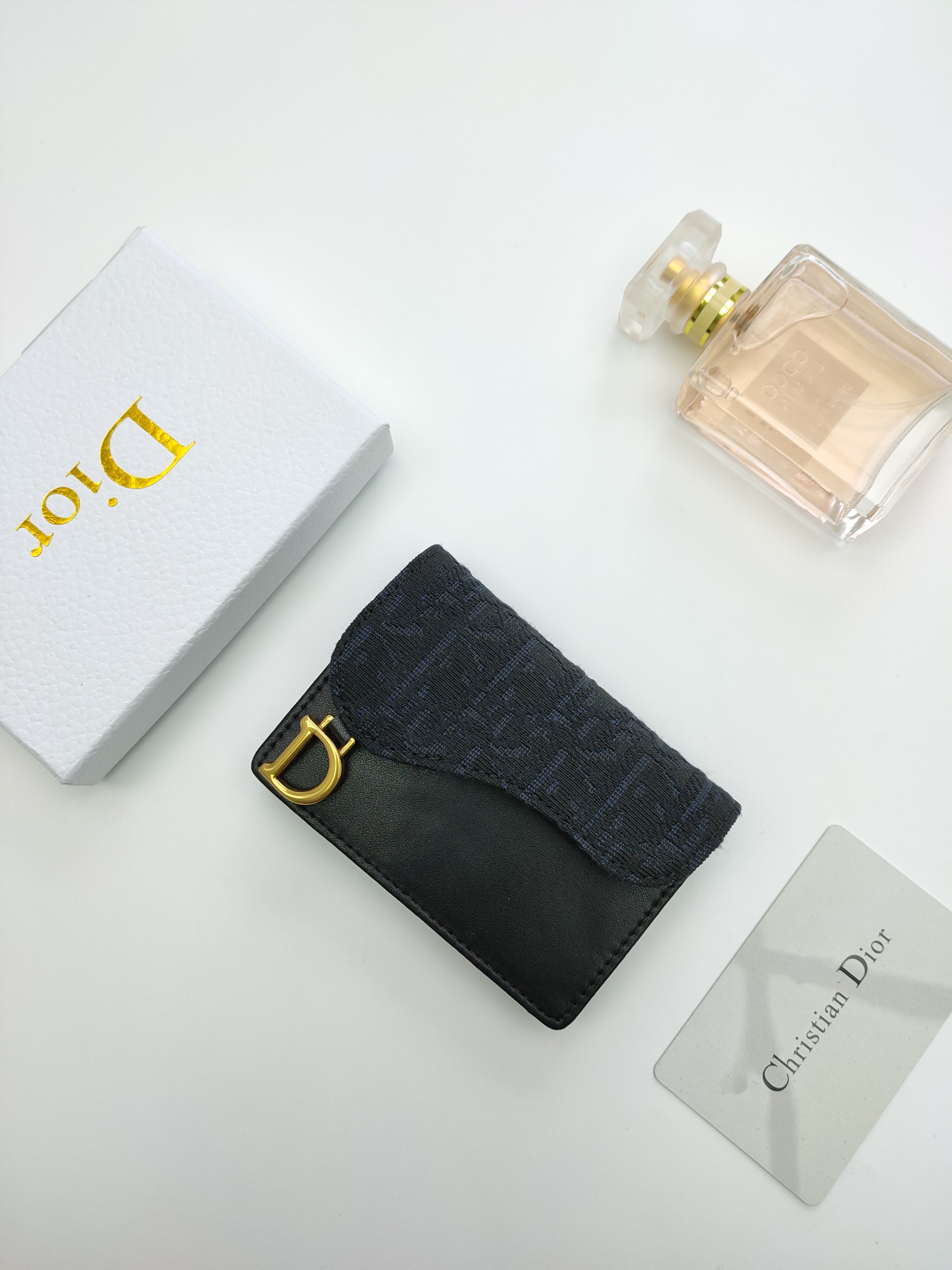 Dior Saddle Card Holder Oblique