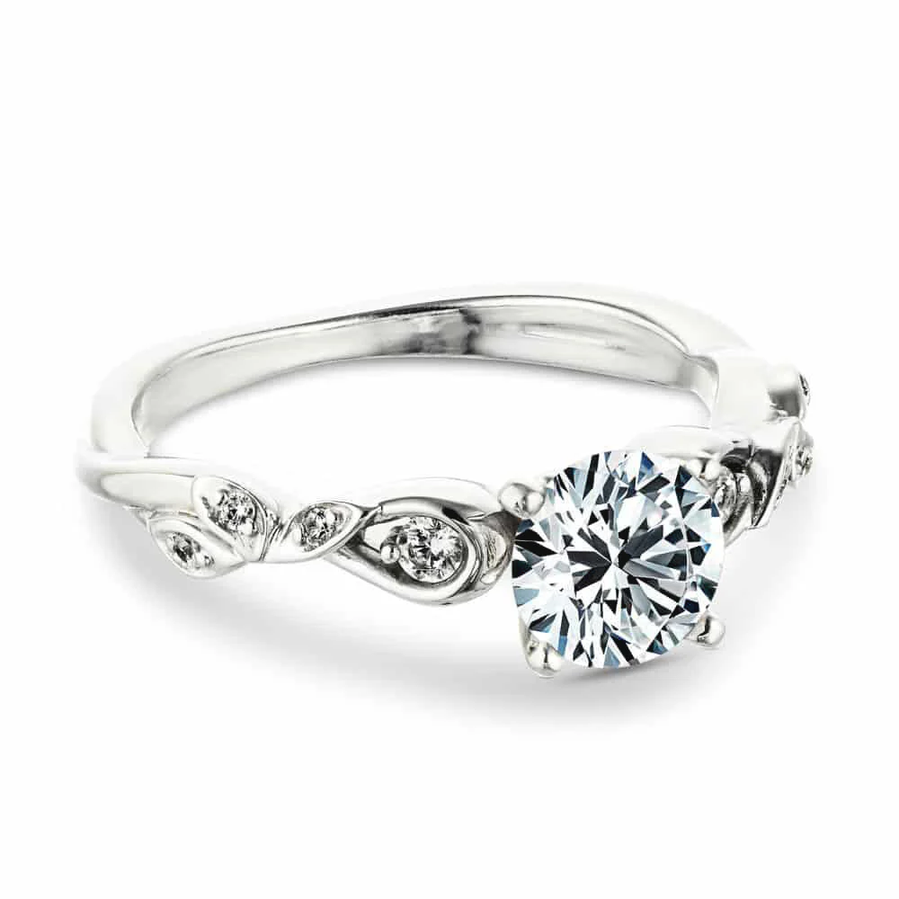 Eden Lab Grown Diamond Vine Side Stone Engagement Ring